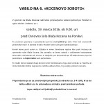 VABLJENI NA KOCENOV POHOD v soboto, 19. 3. 2016