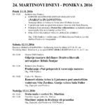 28. MARTINOVI DNEVI NA PONIKVI ODPOVEDANI